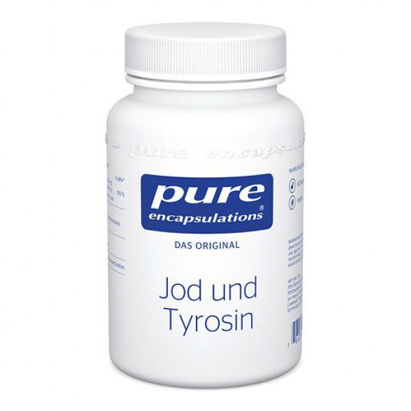 Микроэлемент йод и аминокислота L-тирозин PURE ENCAPSULATIONS Jod und Tyrosin Kapseln 60 шт Pro medico Микроэлемент йод и аминокислота L-тирозин PURE ENCAPSULATIONS Jod und Tyrosin Kapseln 60 шт Pro medico